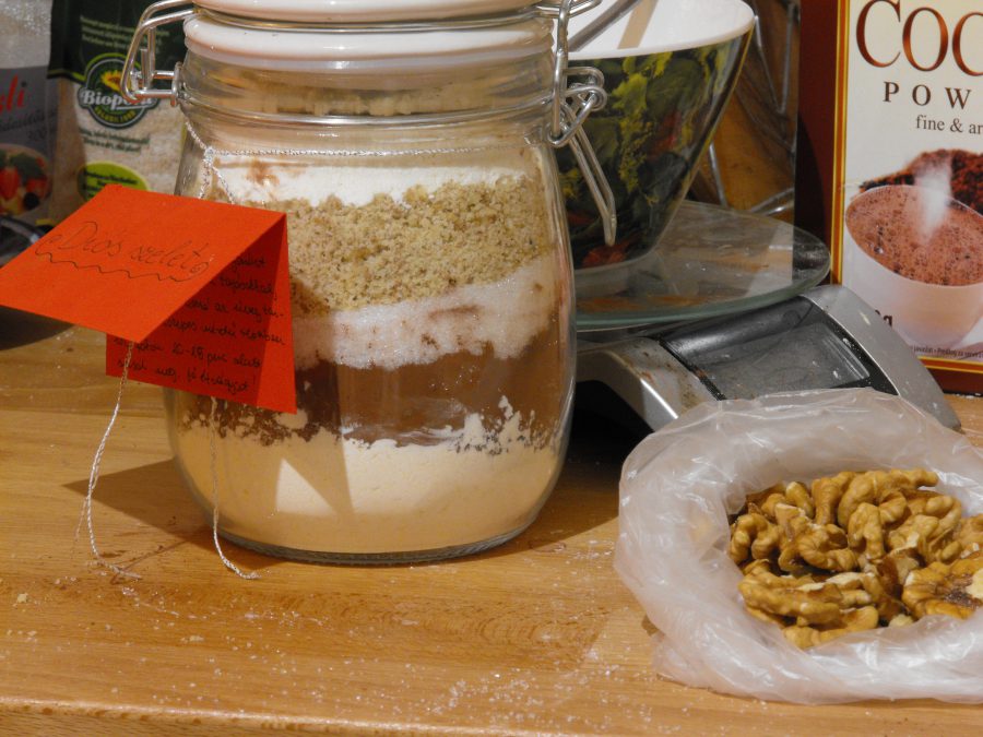 kakaós diós szelet